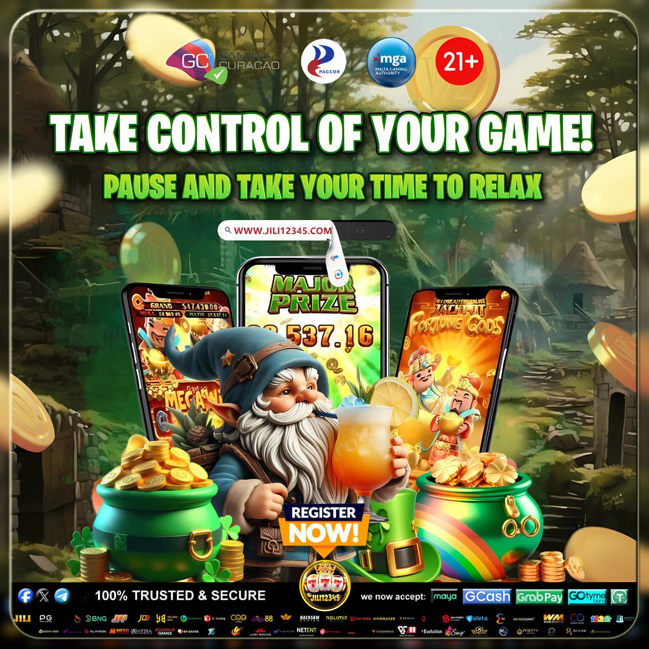 Ilustração de jogos de azar online